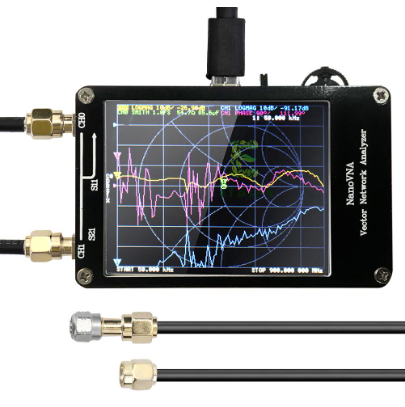 Portable Handheld Vector Network Analyzer 50KHz-900MHz Digital Display Touching Screen Shortwave MF HF VHF UHF Antenna Analyzer