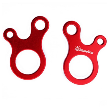 5pcs Red Tent Awning Cord Rope Fastener Guy Line Tensioners Camping Hiking Hook Wind Rope Buckles