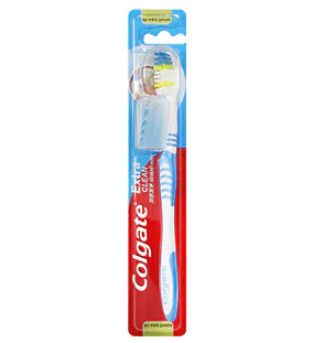 Colgate Extra Clean Medium Toothbrush with Cap