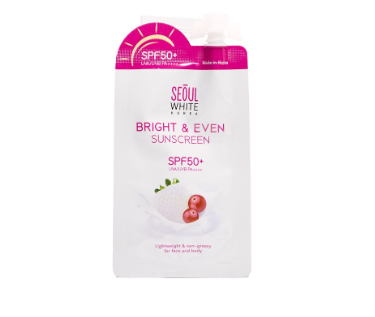 SEOUL WHITE KOREA Bright and Even Sunscreen SPF 50+ 7ML