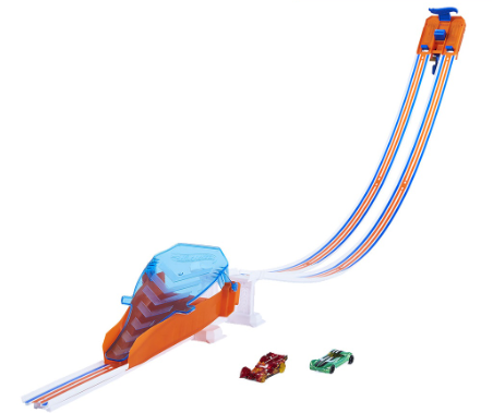 Hot Wheels Flying Custom Race and Jump Track Set