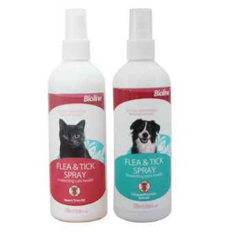 Bioline Flea & Tick Spray for Dogs & Cats 175ml