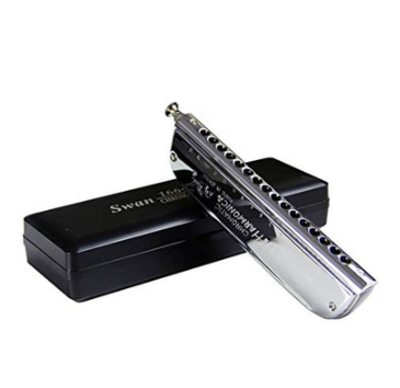 Swan SW1664 16 Holes 64 Tones Chromatic Harmonica High-end Musical Instrument Accordion Mouthpiece
