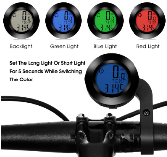 WEST BIKING Wireless Bicycle Handlebar Waterproof Speedometer Backlight Mtb
