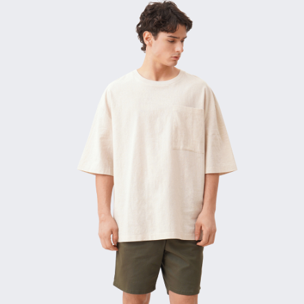 BOCU Oversized Hemp T-Shirt for Men