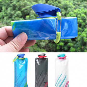 Foldable Soft Water Bag 700ml Reusable Portable Ultra-Light Outdoor Sports Hiking Camping Drop Transport Water Bags
