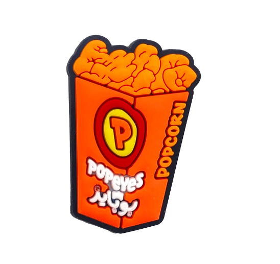 Cartoon Hamburger Food Croc Accessories Fried Chicken Jibbits Charm Popeyes Fries Jibits Crocs for Women Shoe Charms Pins Decoration f16