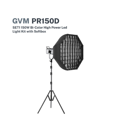GVM PR150D-SET1 150W Bi-Color High Power Led Light Kit with Softbox