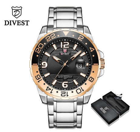 DIVEST Brand Men's Watches Luxury Fashion Quartz Casual Original Business Men Watch Date Display Waterproof 9029 M006
