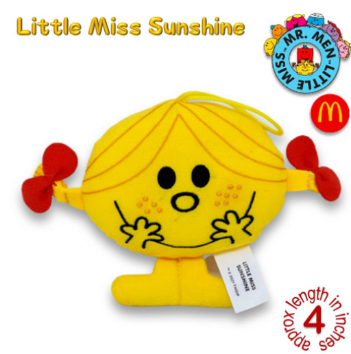 Mr Men Little Miss 2001 McDo Hanging Plushies Bag Charm Stuffed Toys M31