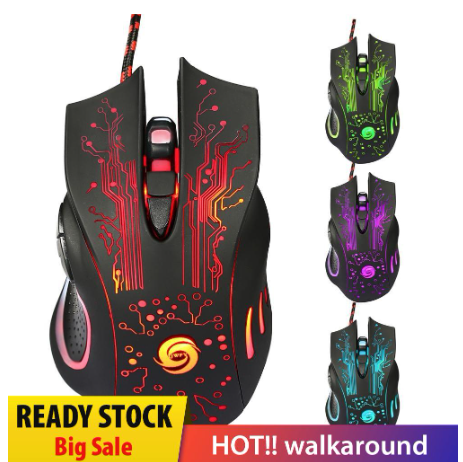 [walkaround] 3200DPI LED Optical 6D USB Wired Gaming Game Mouse Pro Ga Mice For PC