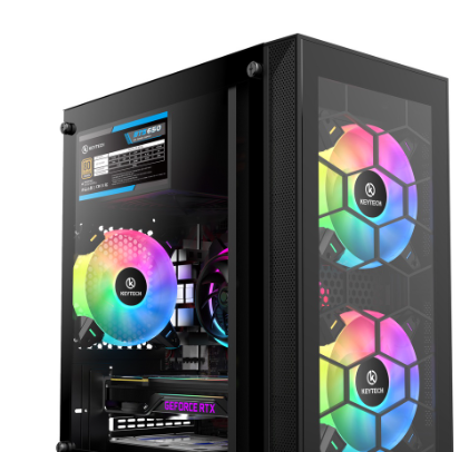 TS300 Tempered Glass Gaming PC / Desktop Case MICRO ATX , MINI ATX CASE ONLY NO FAN