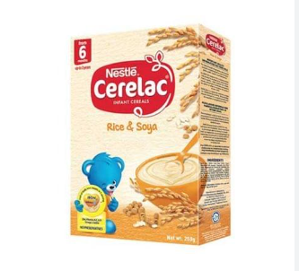 Nestle Cerelac Rice & Soya 250g