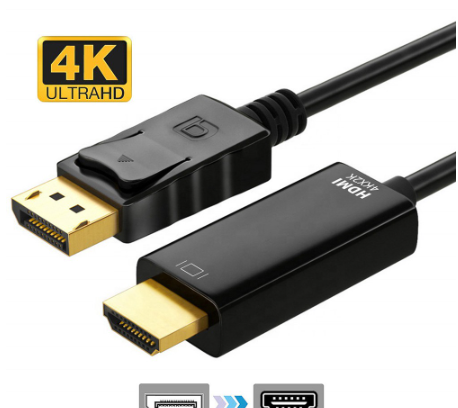 DisplayPort to HDMI Cable 4K Display Port for PC Laptop HDTV Projector