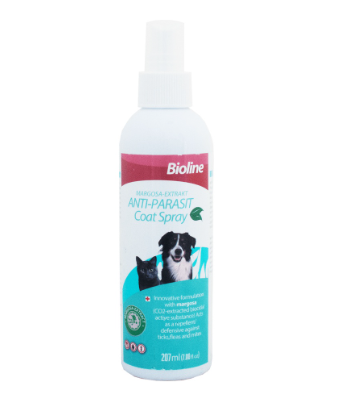 Bioline Tick & Flea Spray for Dogs & Cats (Margosa Extract) 207ml