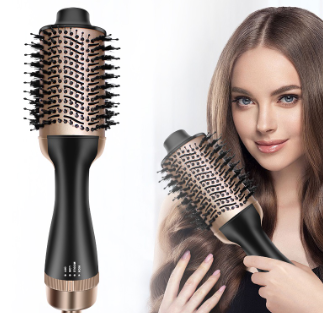 Ubeator Hot Air Brush Comb Dryer Hair Curler Hot Cool Air Curling Iron 2 In 1 Hair Straightener