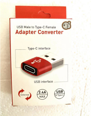 USB Male to Type-C Female Adapter Converter