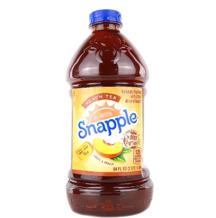 Snapple All Natural Peach Flavor Tea 1.89L