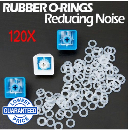 White Rubber O-Ring Dampers Keycap Mechanical Keyboard
