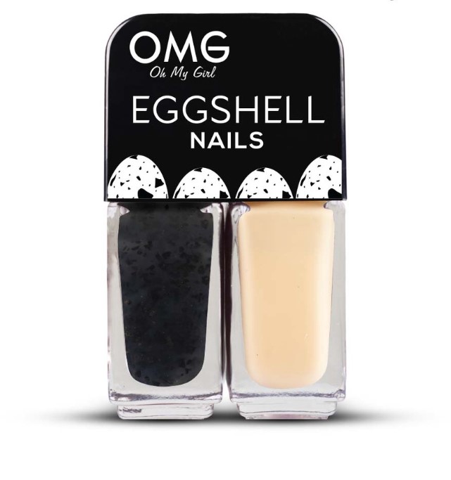 OMG Eggshell Nail Polish Woodpecker 5ml x 2