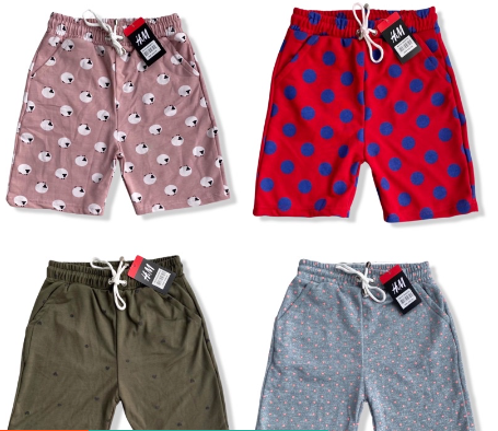 H&M Kids Terry Cotton Jogger Shorts for Boys