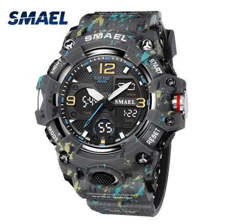 Original Luxury Fashion Luminous Waterproof Men's Watch Sports Men's Watch GRAY