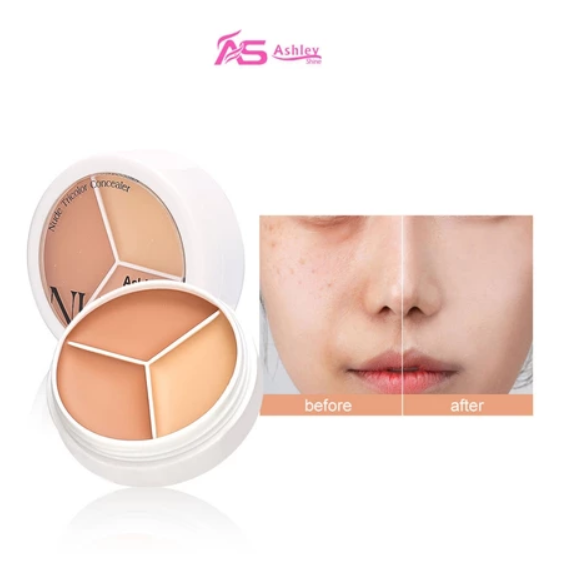 Ashley Shine 3 Colors Concealer Palette Pro Makeup Face Eye Contouring Face Corrector AS8168