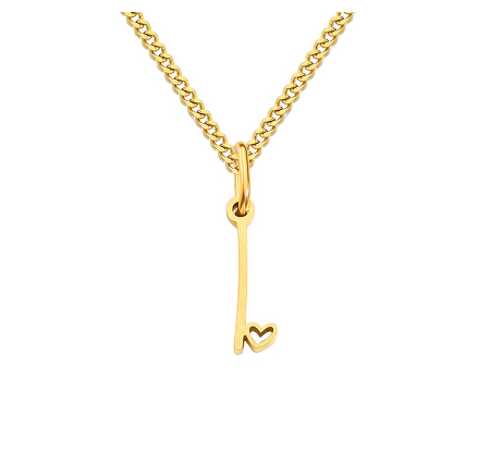 Cursive Initial Necklaces for Women Girls,14K Gold Filled Personalized Monogram Name Letter Necklace Jewelry Gifts I