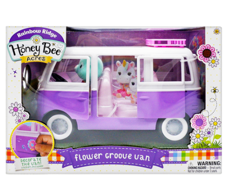 Honey Bee Acres Flower Groove Van With Character Playset