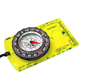Orienteering Compass Map Scale Hiking Backpacking Camping Navigation Professional Field Compass