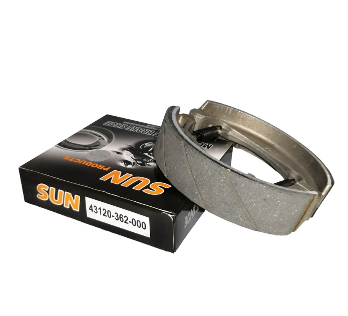 SUN Brake Shoe w/ Spring & Canal for TMX155 / TMS125 (REAR)