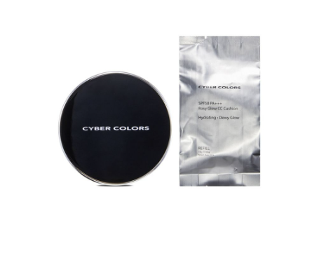 Cyber Colors SPF50 PA+++ Rosy Glow CC Cushion (With refill) 30ml