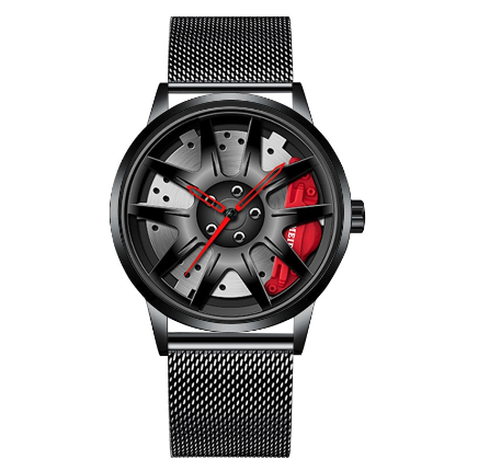 POSHI Quartz Business Wacthes Men's Stainless Steel Wheel Hub Waterproof Wristwatch Men Watch Relo Ng Kalalakihan 9