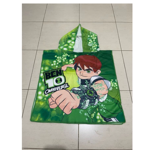 Essential Kids Bath Towel with Hood and Rectangle Bath Towel BT6