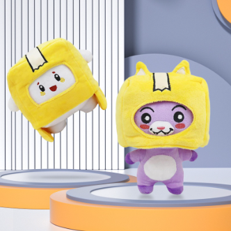 Lankybox Plushie Foxy Lankybox Foxy and Boxy Stuff Toys Lankybox Box Removable Plushie Doll