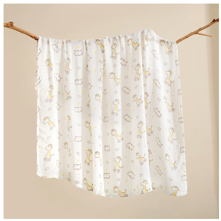 Betty Baby Reception Blanket 120x120 cm Baby Muslin Blanket Newborn Swaddle Cotton SB9