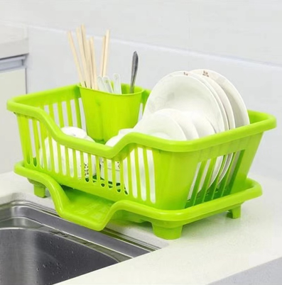 Plastic Kitchen Dish Bowl Plate Drying Utensils Rack Organizer Drainer Holder Storage Kitche