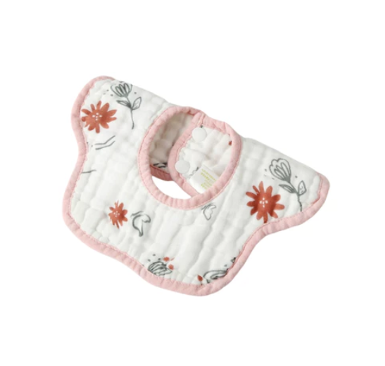 CleverMama Drool Baby bibs 360 Rotating Muslin Cotton Absorbent Teething Baby Bibs CMB13