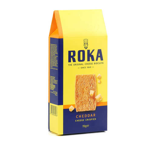 Roka Cheddar Cheese Crispies 70g