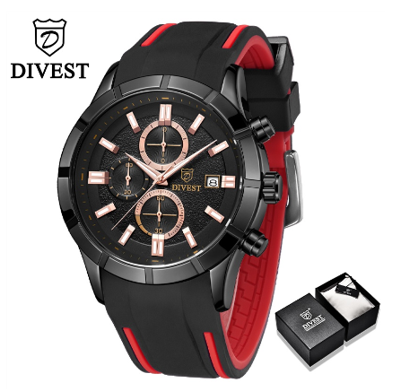 DIVEST Men Watch Analog Business Original Brand Casual Sport Fashion Men's Watches Calender Luminous Waterproof 9015 M1
