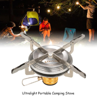 Lixada Ultralight Portable Outdoor Camping Gas Stove Hiking Backpacking Picnic Cooking Stove 3500W