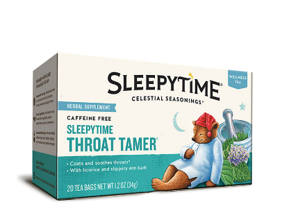 Celestial Seasonings Sleepytime Throat Tamer Herbal Tea 20 bags