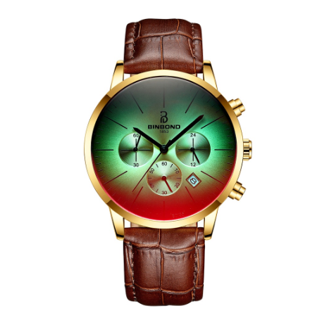 Binbond Original Luxury Ultra-Thin Fashion Multi-Function Symphony Sports Men Waterproof Stainless Steel Watch M04