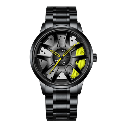 POSHI Quartz Business Wacthes Men's Stainless Steel Wheel Hub Waterproof Wristwatch Men Watch Relo Ng Kalalakihan 8
