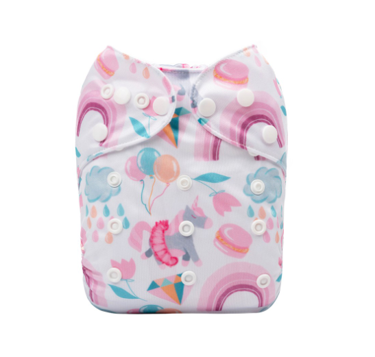 Alva Baby Cloth Diapers Washable Reusable Real Cloth Pocket Nappy Diaper Only D44