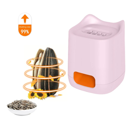 Electric Sunflower Seeds Peeler Gadgets Tools Automatic Peeling Tool Protect Teeth Cute Cartoon Portable Kitchen Accessories