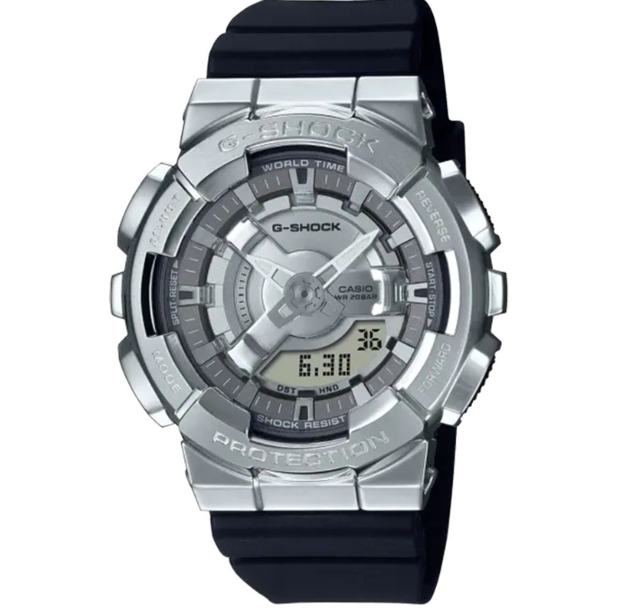 Casio G-Shock Metal Covered Black Resin Digital Watch For Women CGM-S110-1ADR
