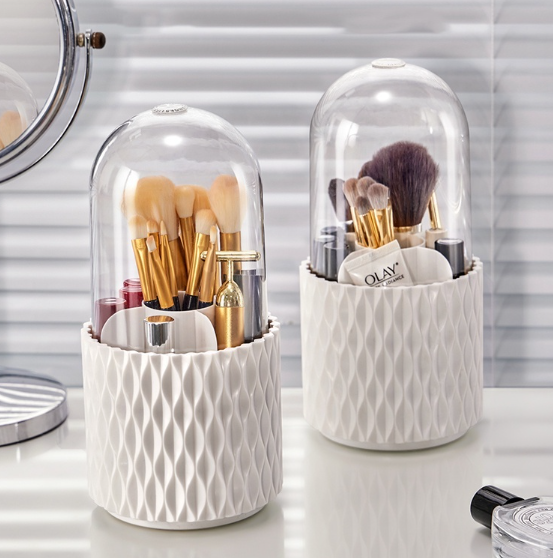 Cosmetic Storage Box Rotating Rotating Pen Holder Dressing Table Large Capacity Makeup