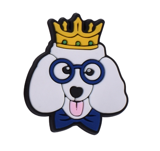 Cute Bichon Frise Jibbitz for Crocs Paw Dog Jibbits Charm Golden Retriever Shoe Charms Pug Corgi Jibits Crocks Kids Shoes Accessories D19