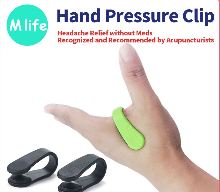 Hand Massager Wearable Acupressure Massager Relief Relieving Head Pain Pressure Migraine Relief Clip